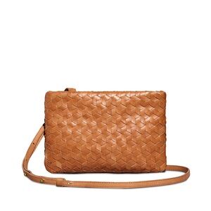 Madewell Puff Crossbody Bag: Woven Leather Edition